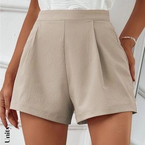 Unity Plicated Detail Wide Leg Shorts